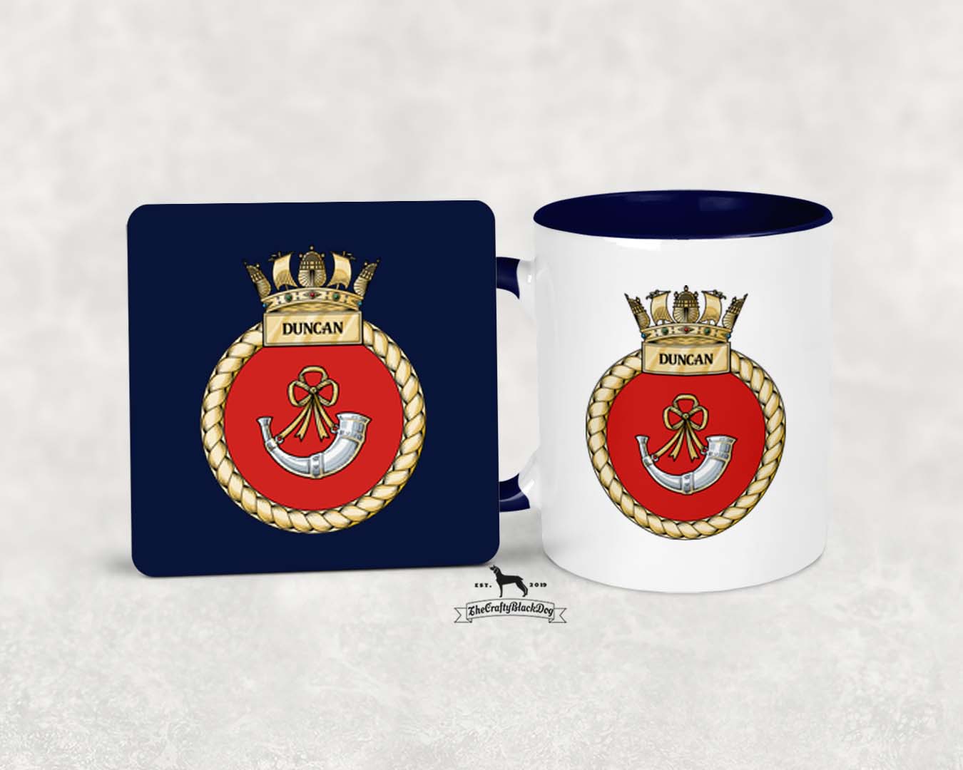 HMS Duncan - MUG and COASTER SET