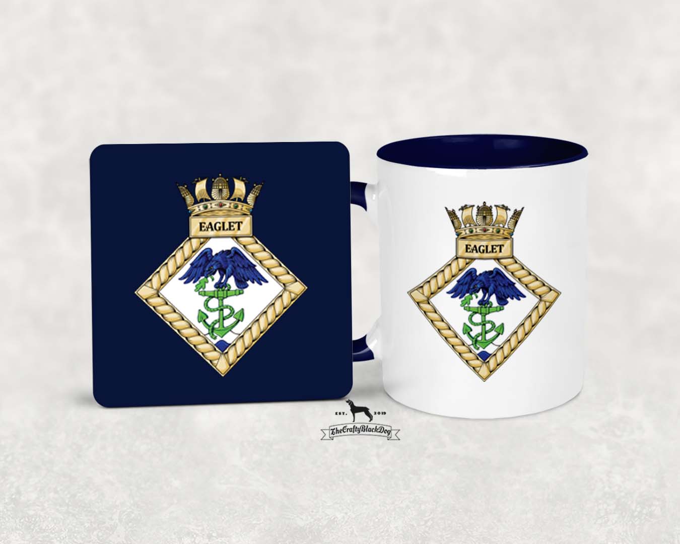 HMS Eaglet - MUG and COASTER SET