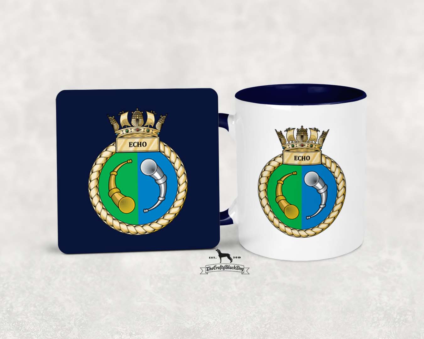 HMS Echo - MUG and COASTER SET