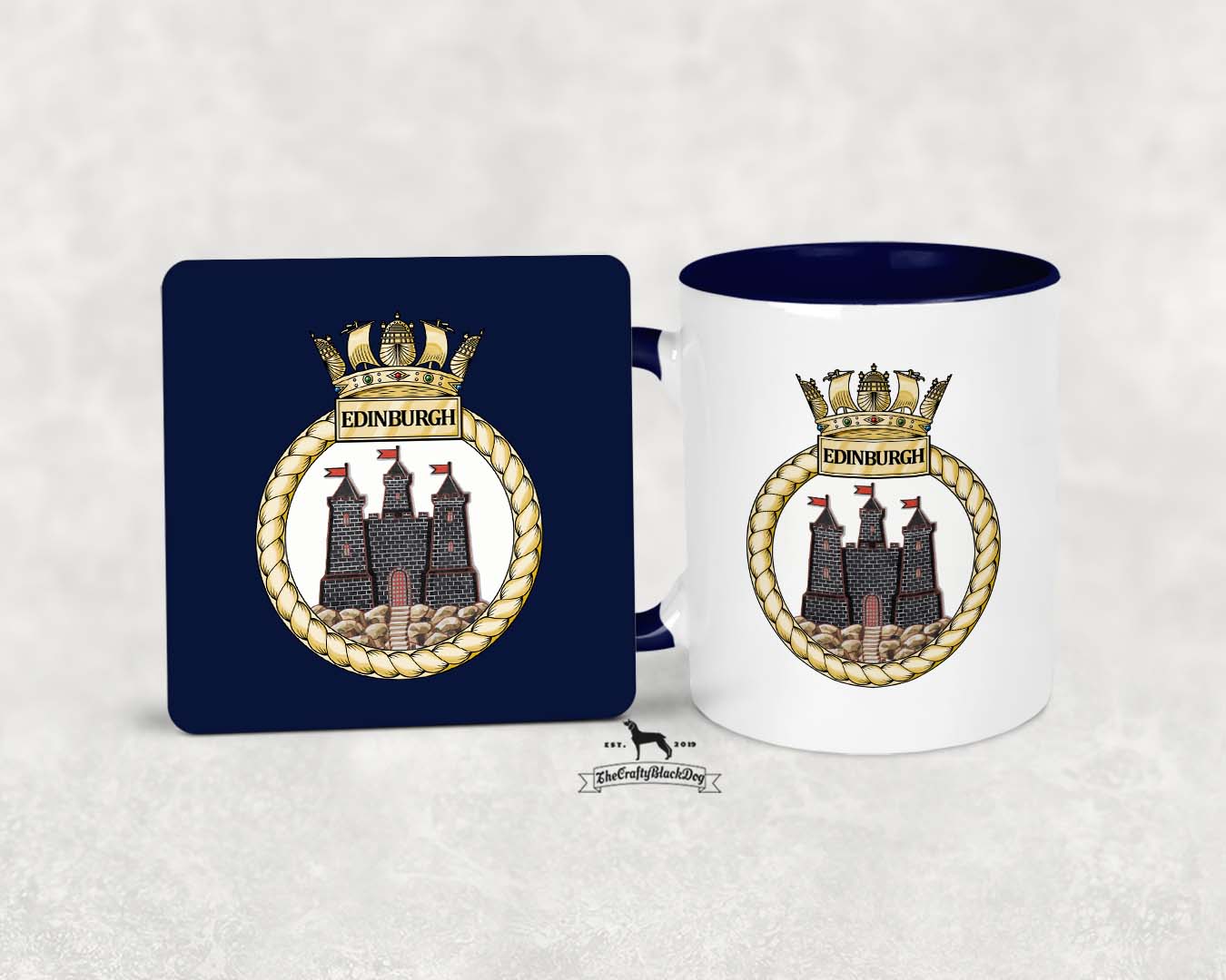 HMS Edinburgh - MUG and COASTER SET