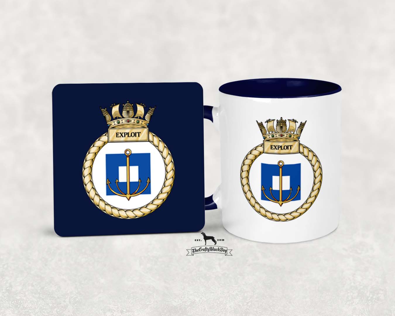 HMS Exploit - MUG and COASTER SET