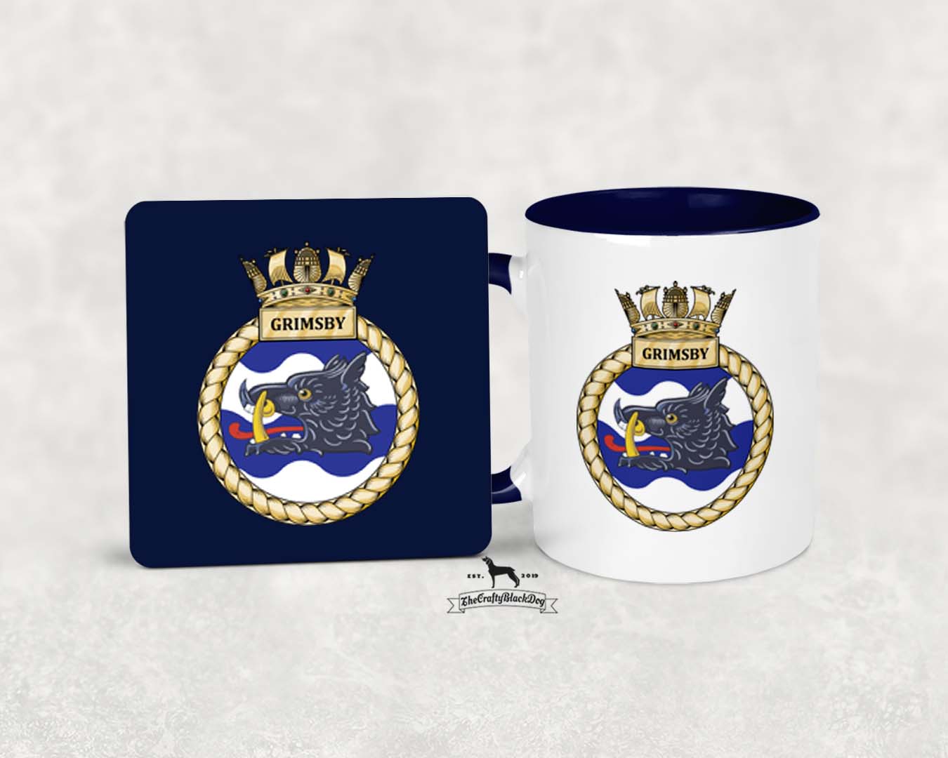 HMS Grimsby - MUG and COASTER SET