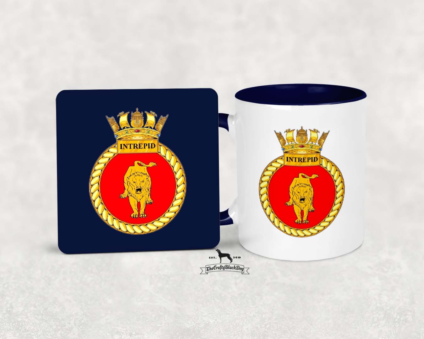 HMS Intrepid - MUG and COASTER SET