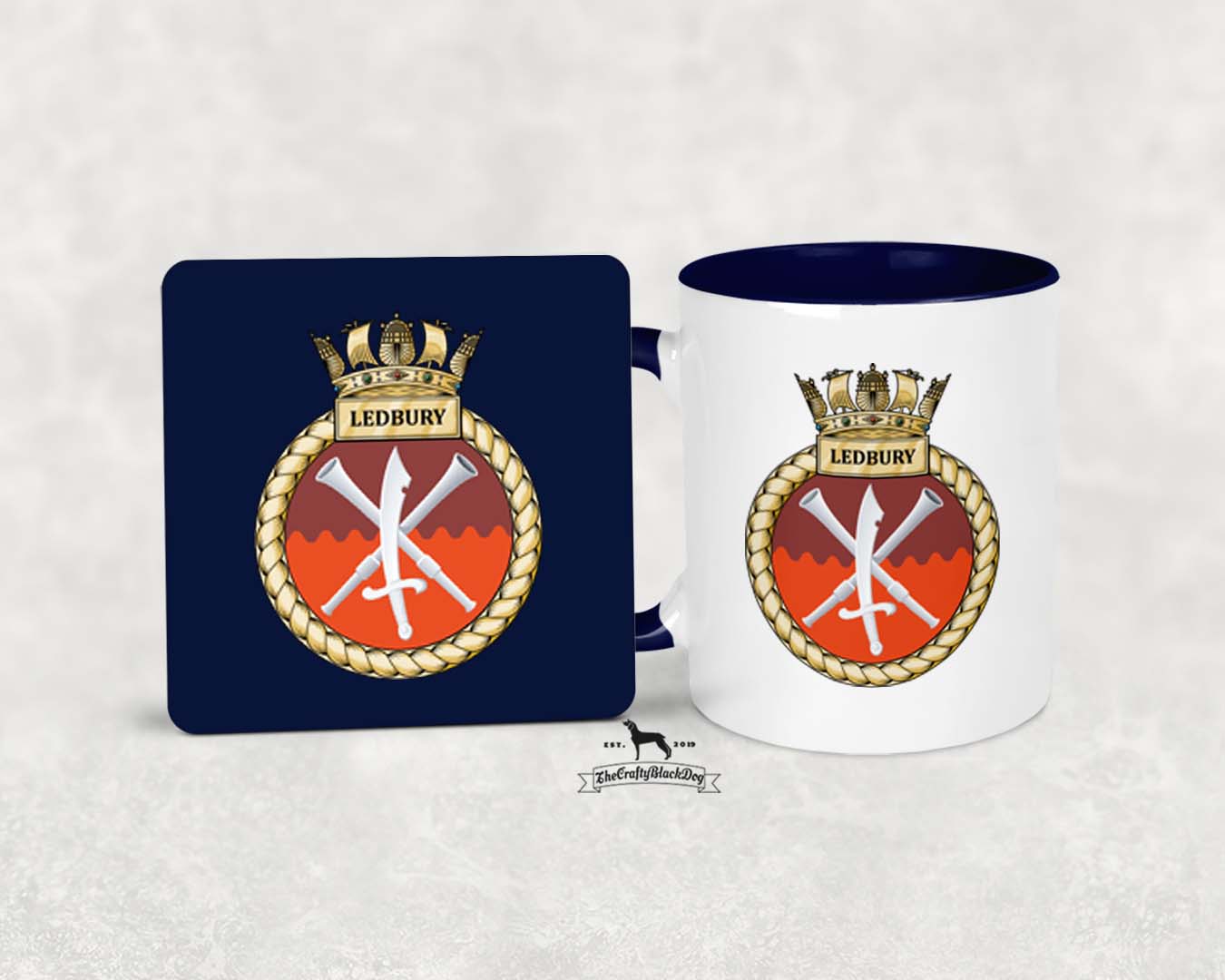 HMS Ledbury - MUG and COASTER SET