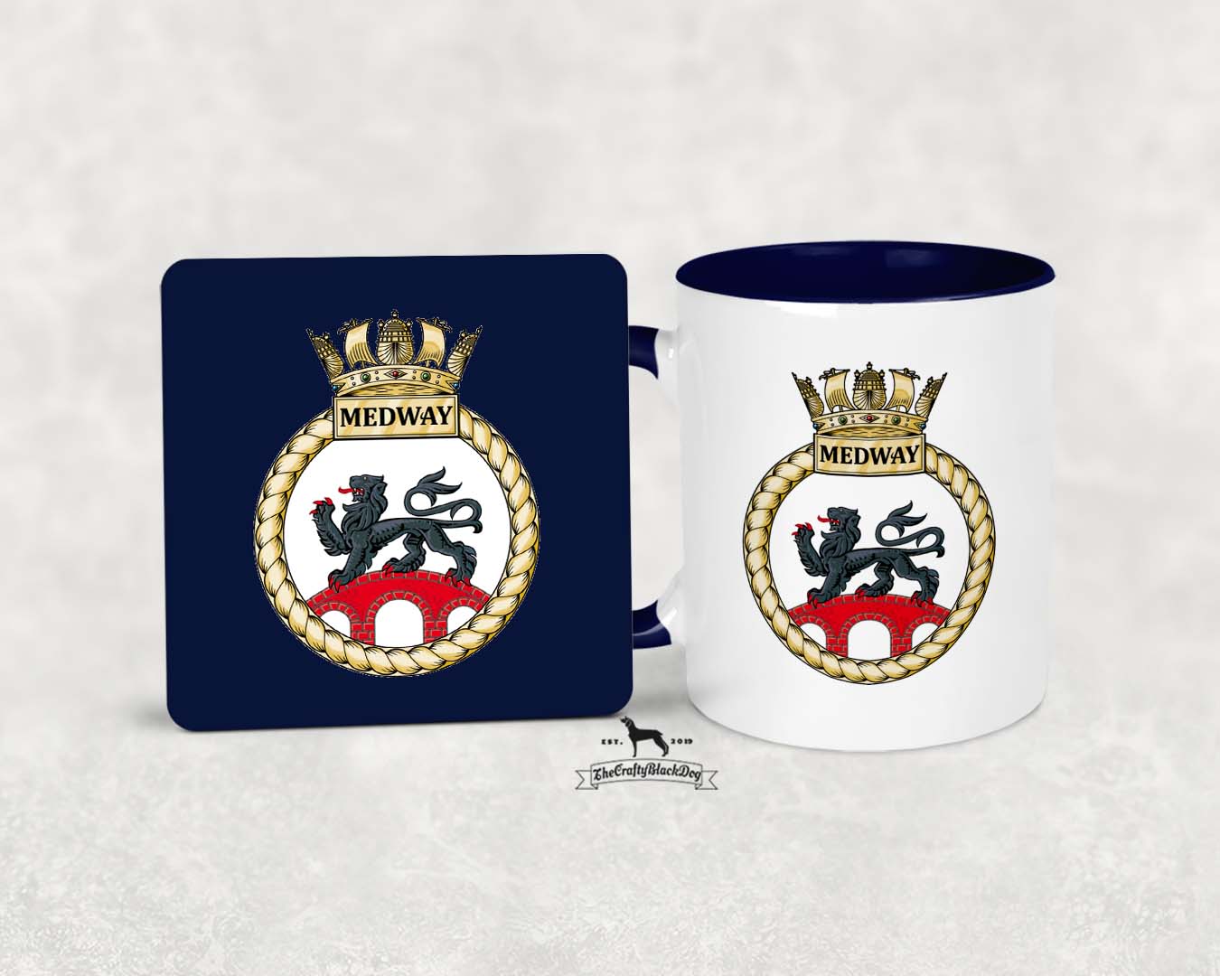 HMS Medway - MUG and COASTER SET