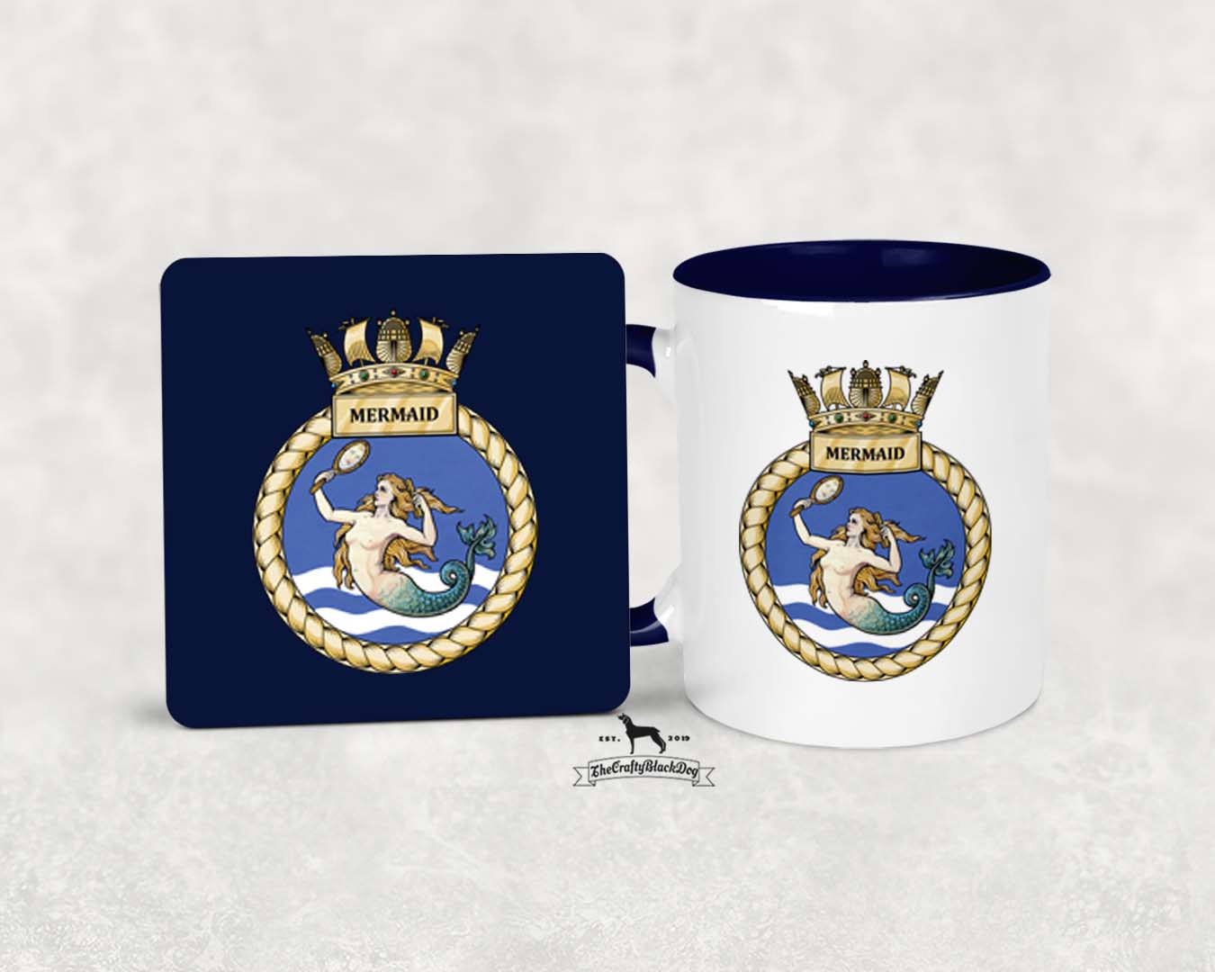 HMS Mermaid - MUG and COASTER SET