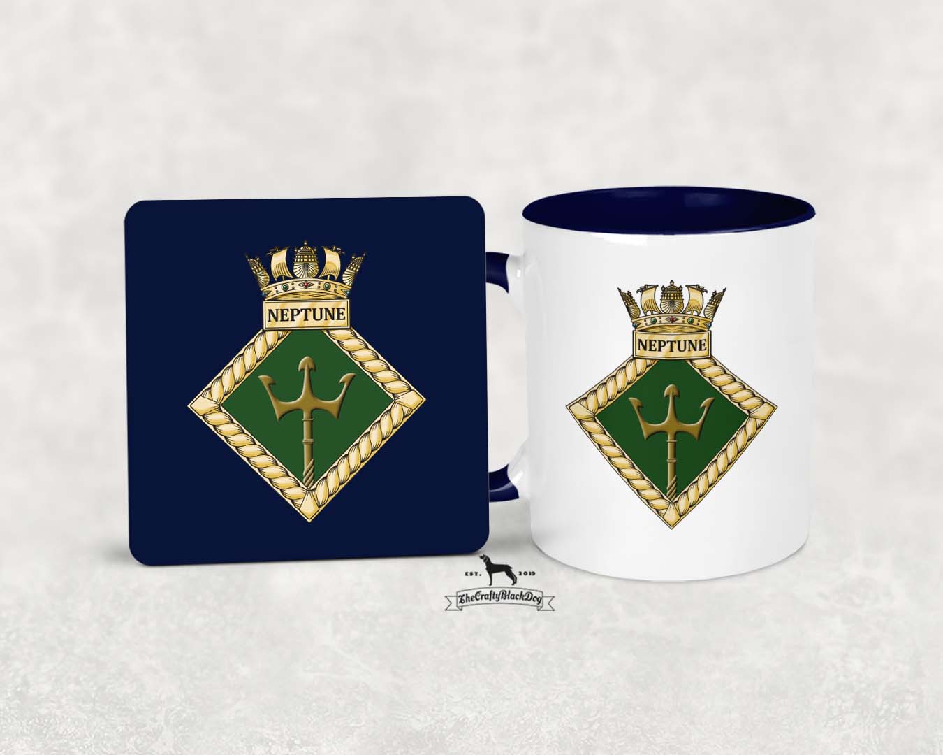 HMS Neptune - MUG and COASTER SET