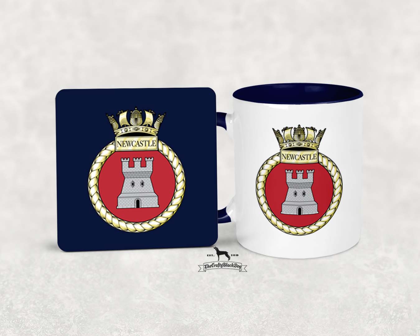 HMS Newcastle - MUG and COASTER SET