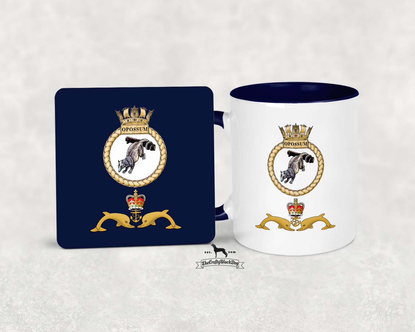 HMS Opossum - MUG and COASTER SET