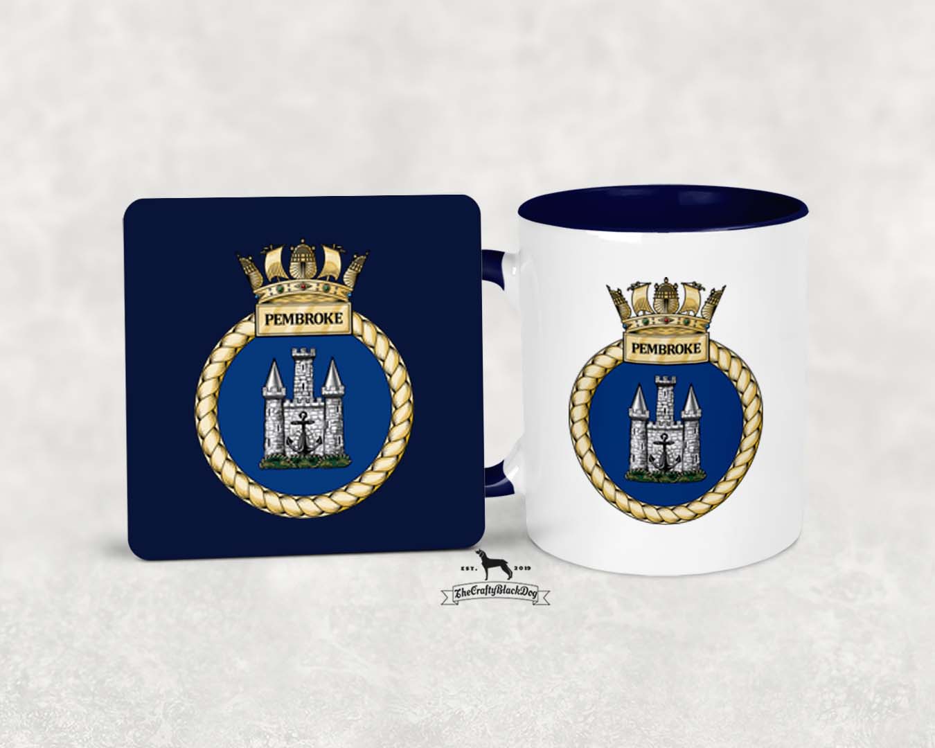 HMS Pembroke - MUG and COASTER SET