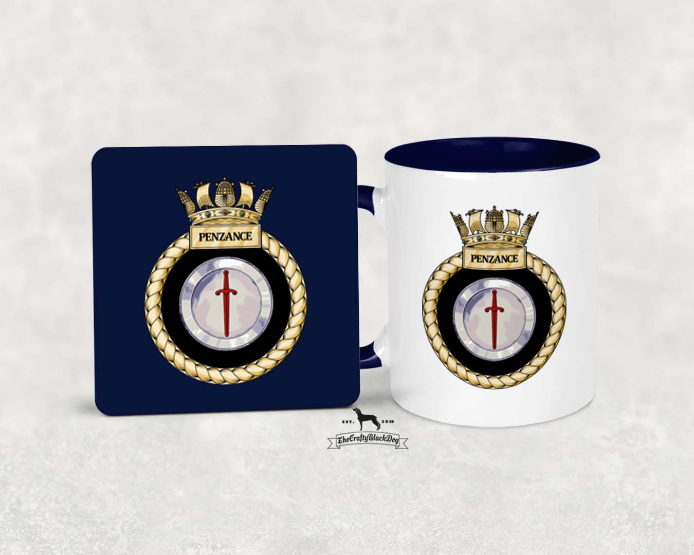 HMS Penzance - MUG and COASTER SET