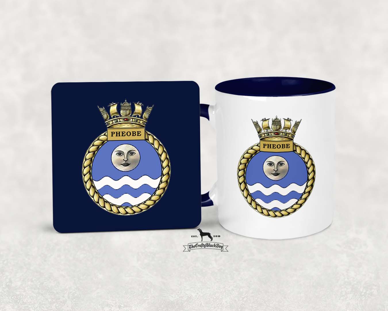 HMS Pheobe - MUG and COASTER SET