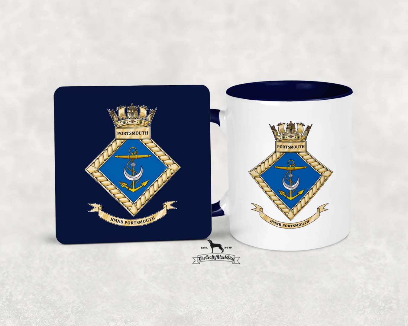 HMNB Portsmouth - MUG and COASTER SET