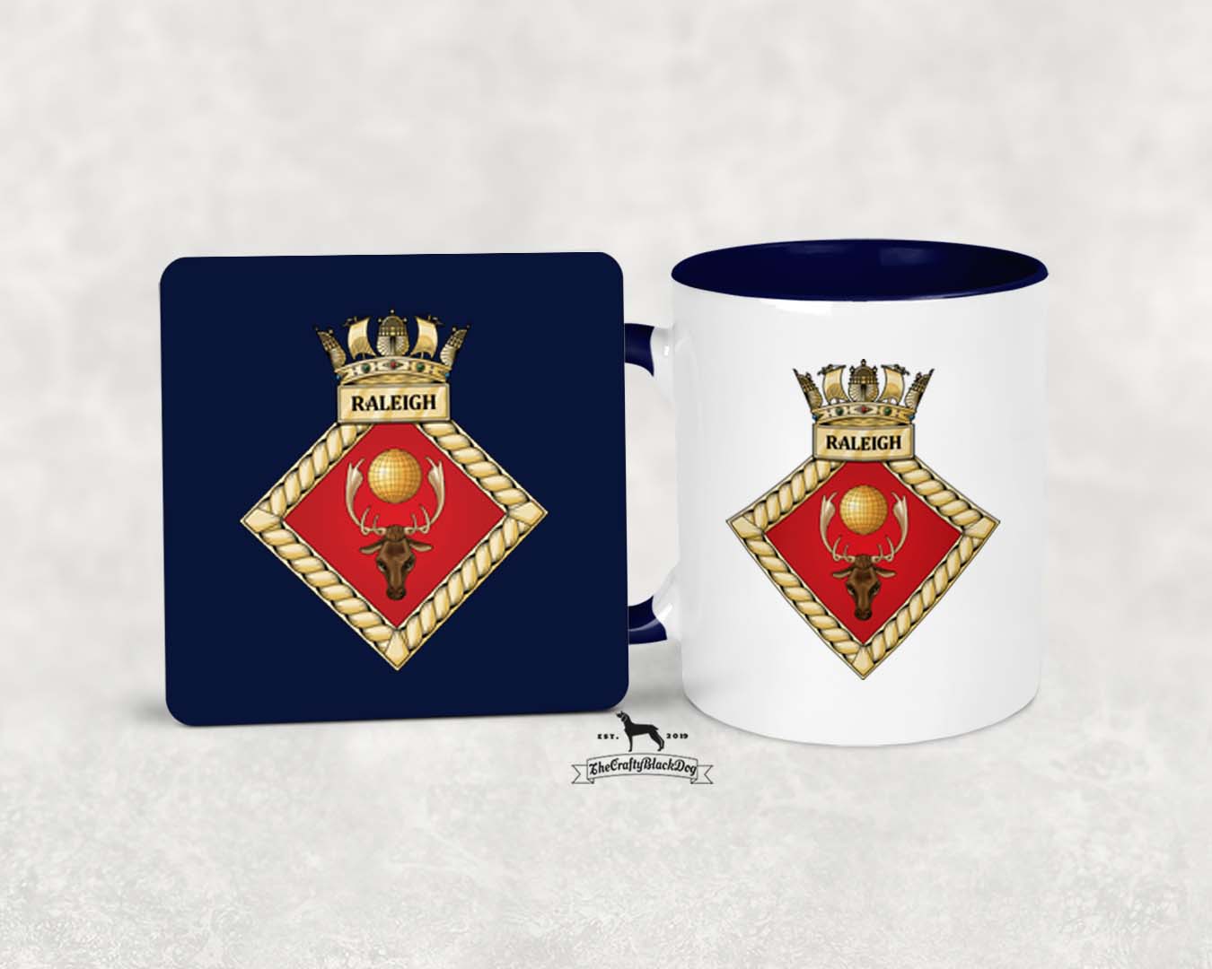 HMS Raleigh - MUG and COASTER SET