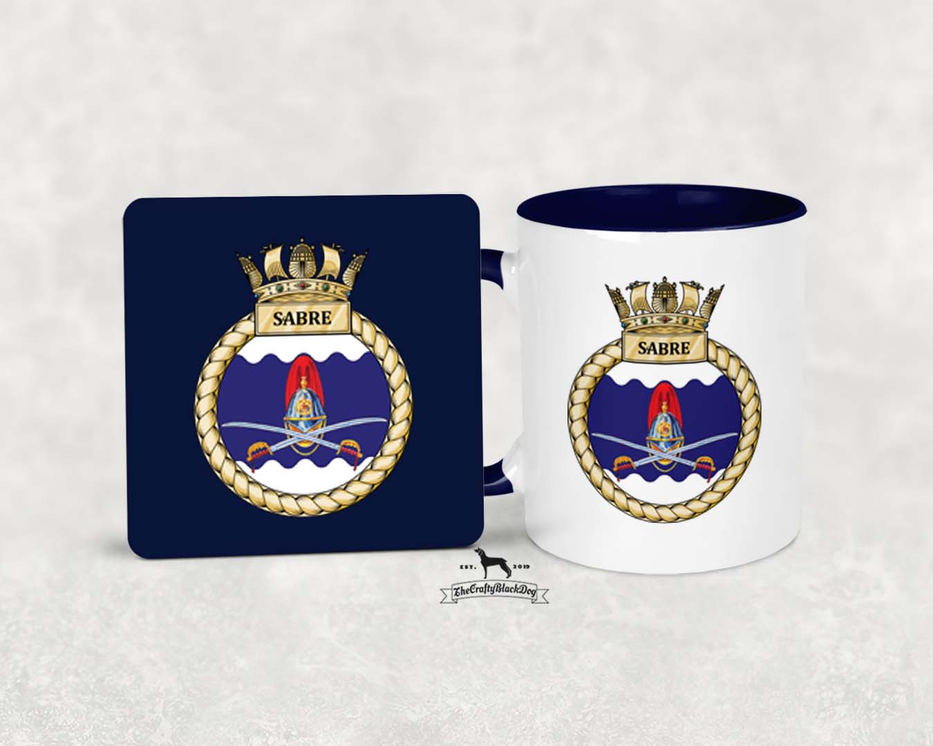 HMS Sabre - MUG and COASTER SET