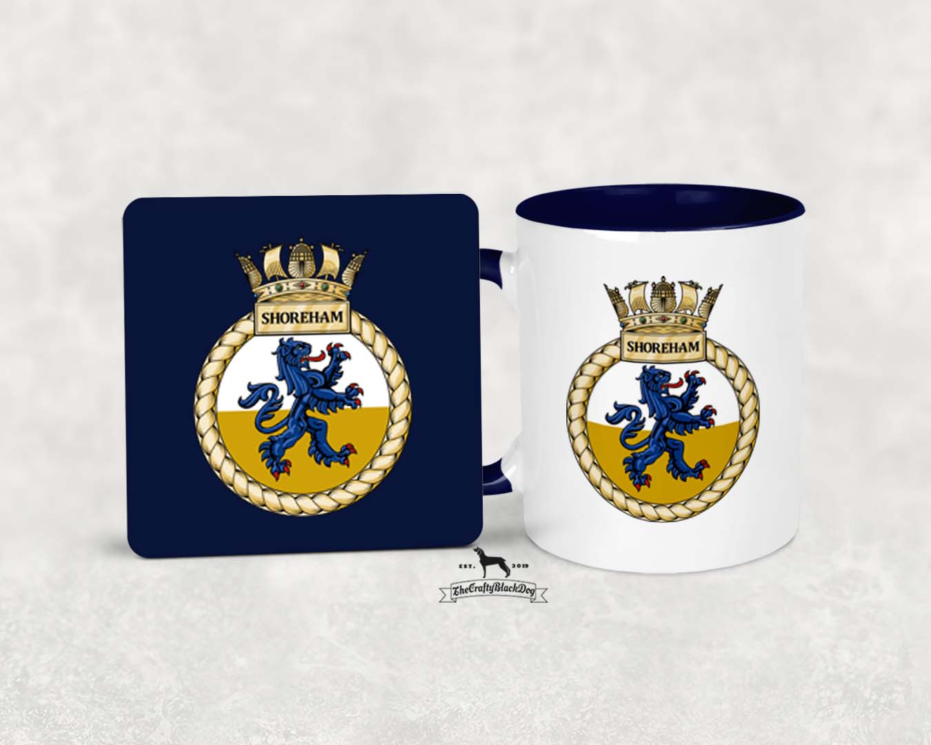 HMS Shoreham - MUG and COASTER SET