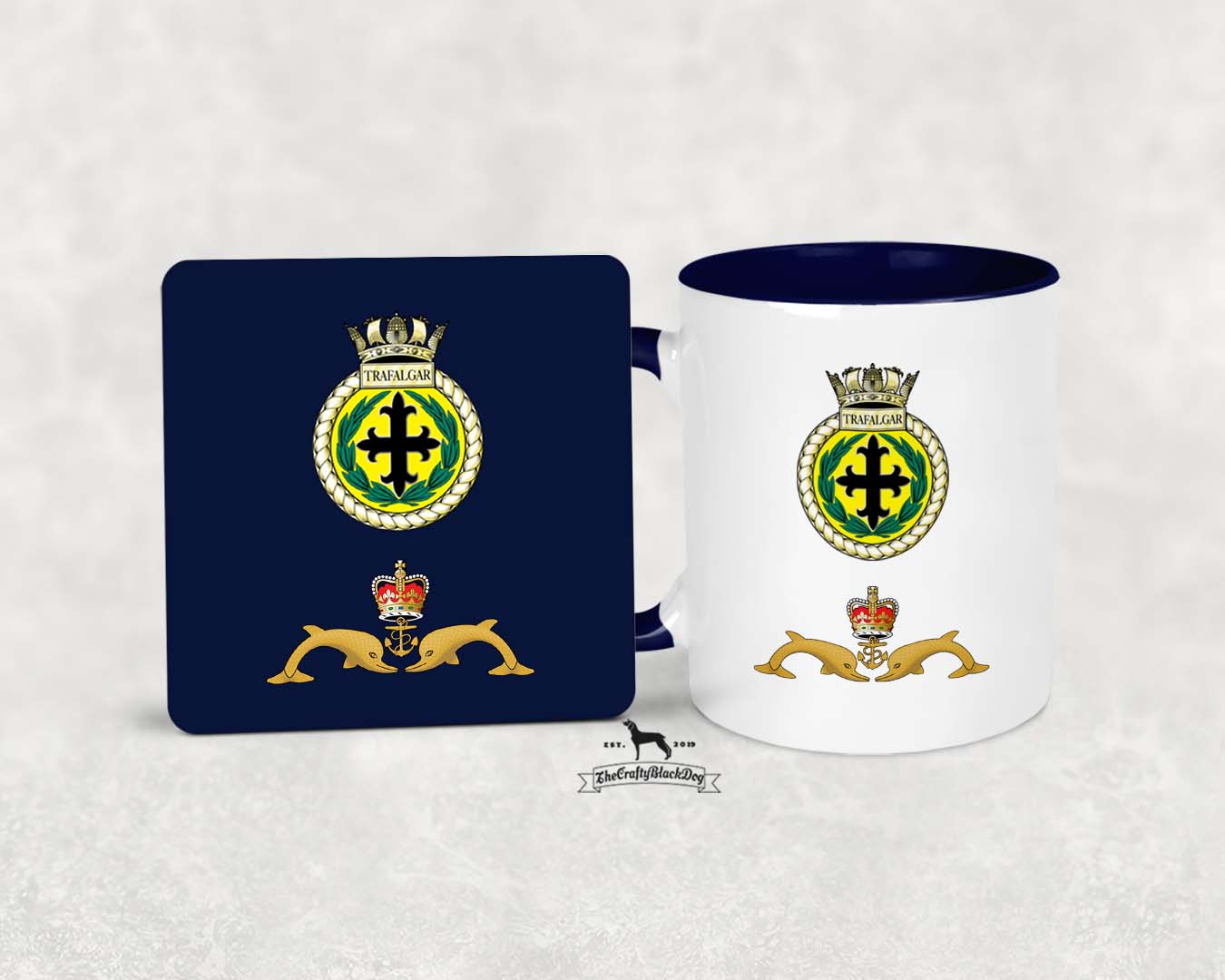 HMS Trafalgar - MUG and COASTER SET