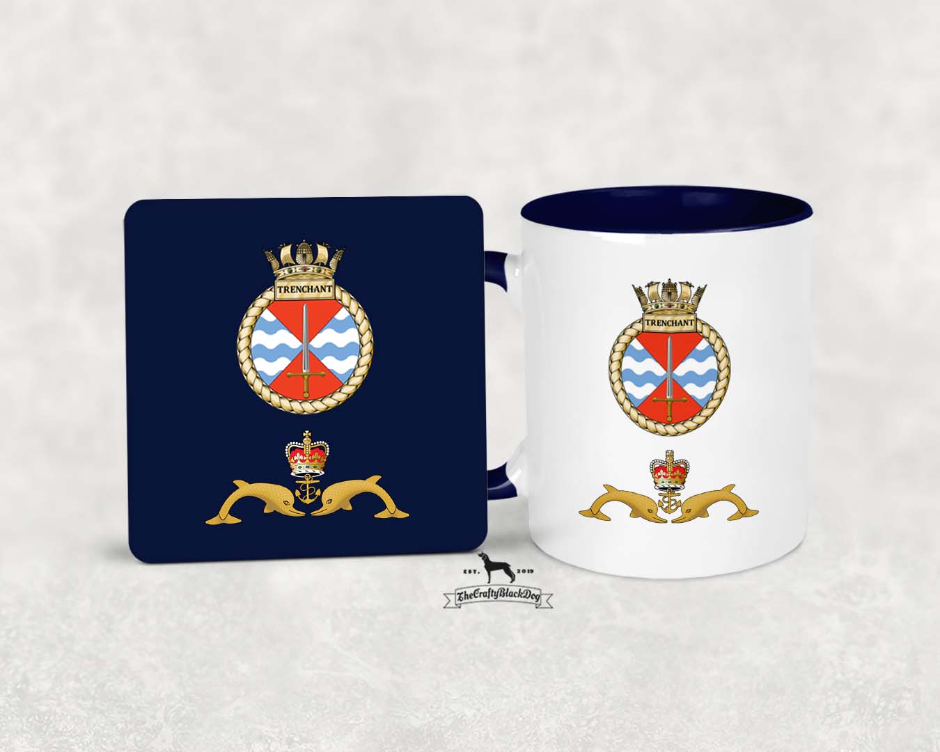 HMS Trenchant - MUG and COASTER SET