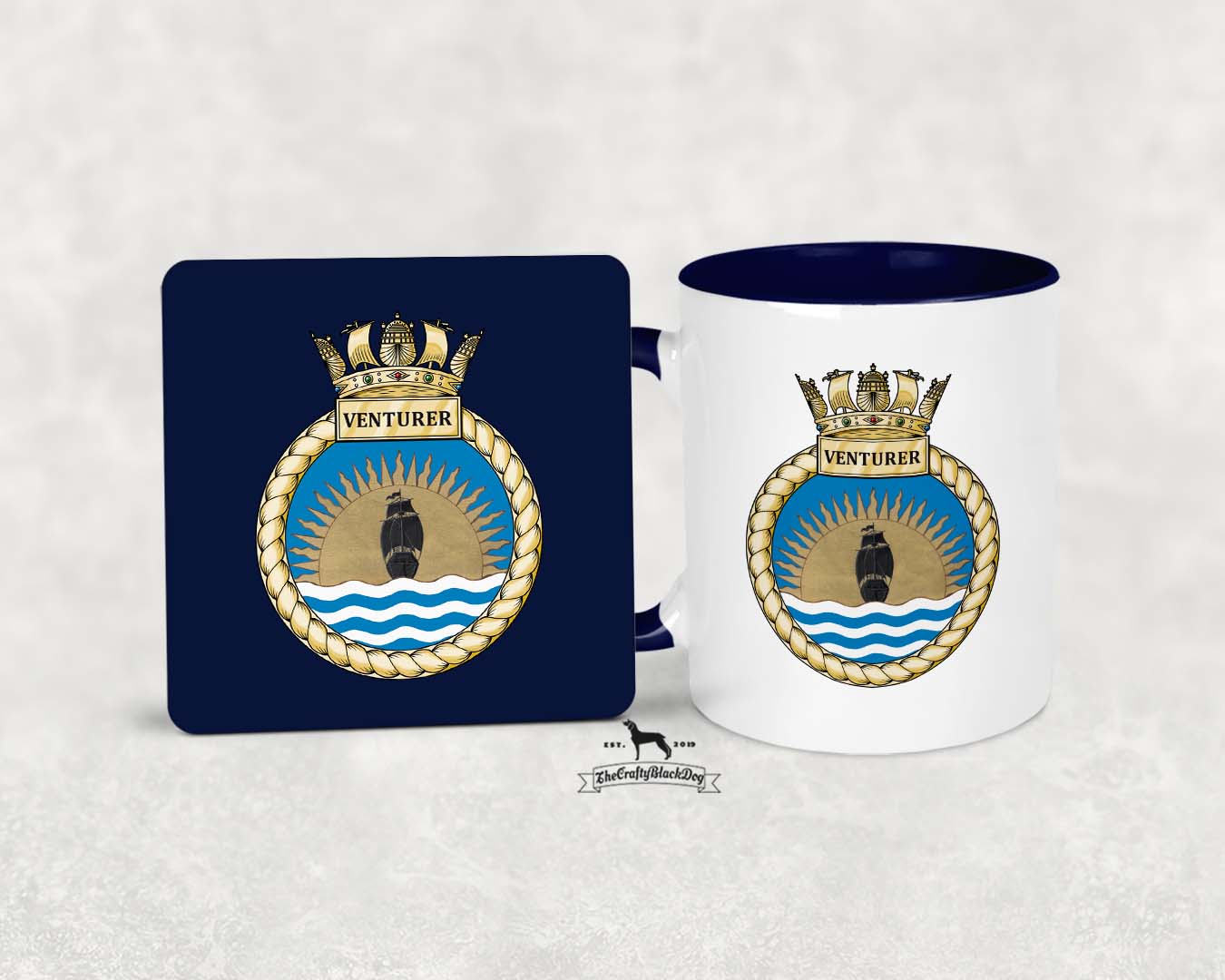 HMS Venturer - MUG and COASTER SET