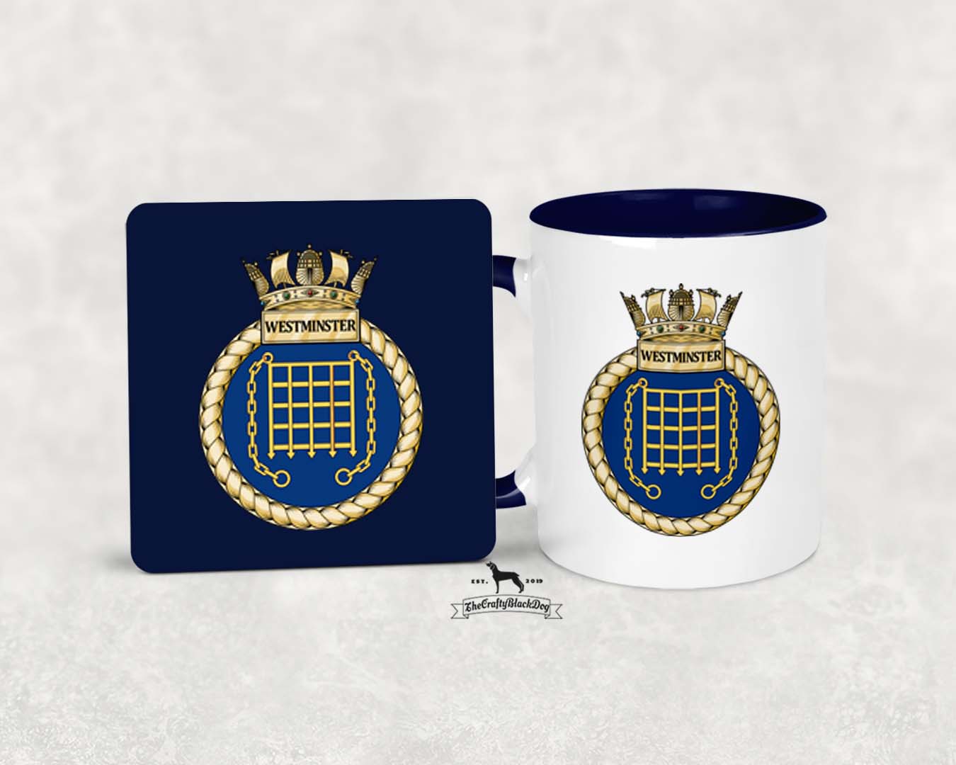HMS Westminster - MUG and COASTER SET