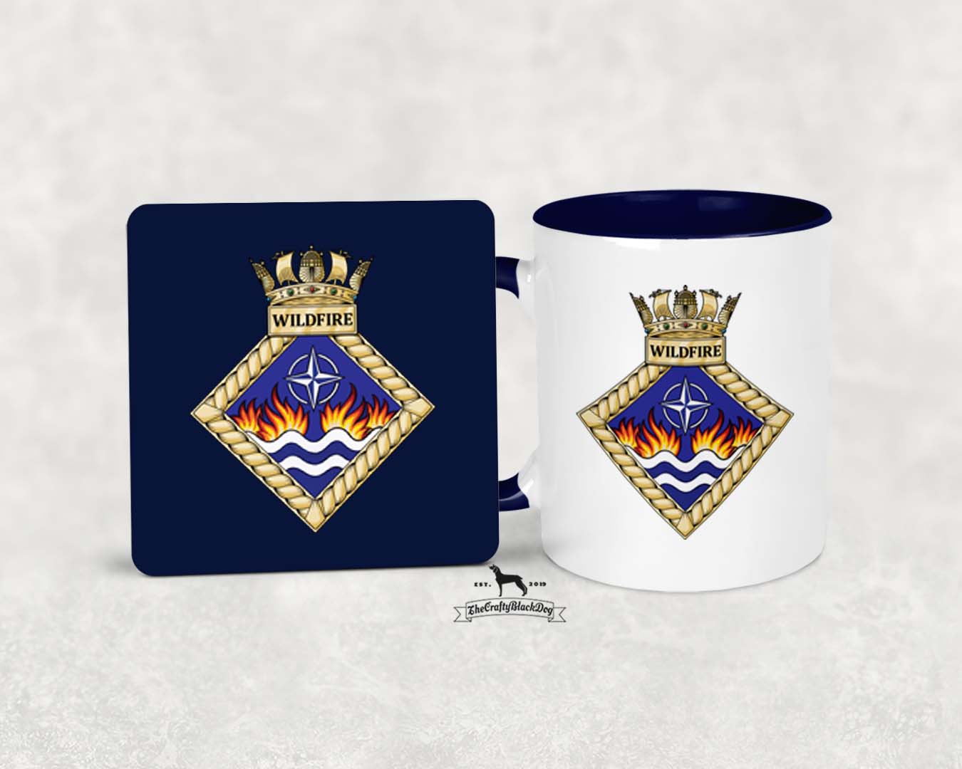 HMS Wildfire - MUG and COASTER SET