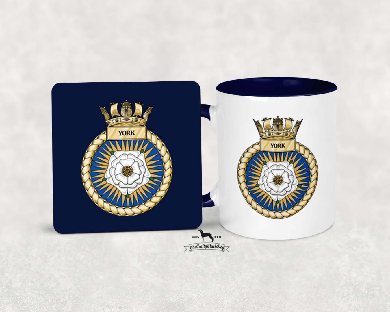 HMS York - MUG and COASTER SET