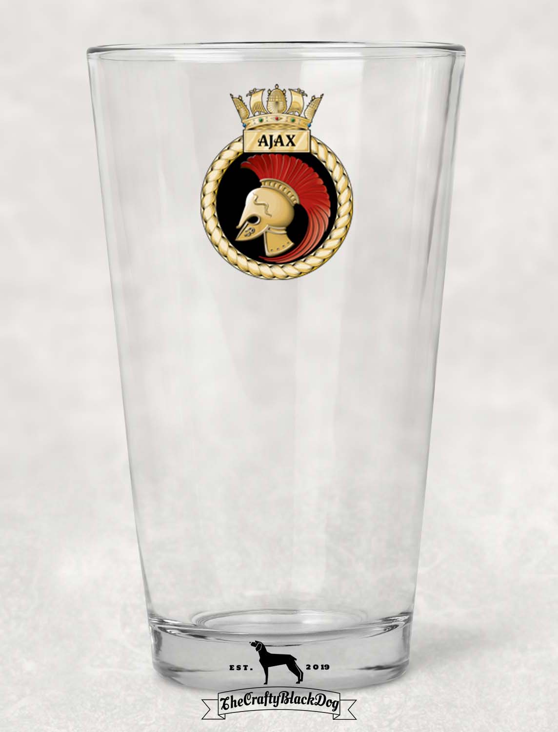 HMS Ajax - Pint Glass