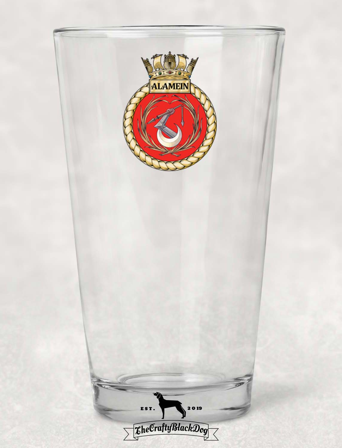 HMS Alamein - Pint Glass