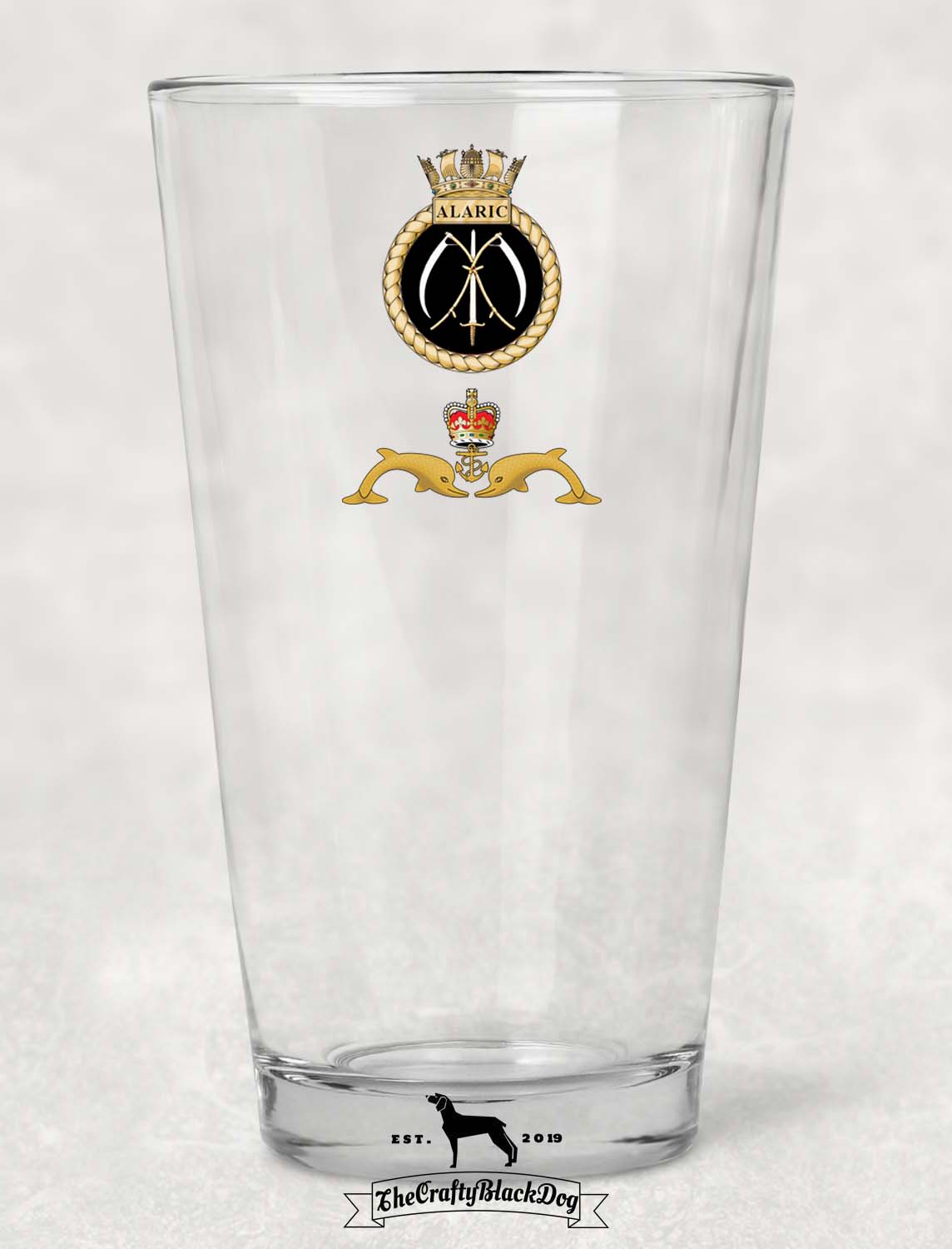 HMS Alaric - Pint Glass