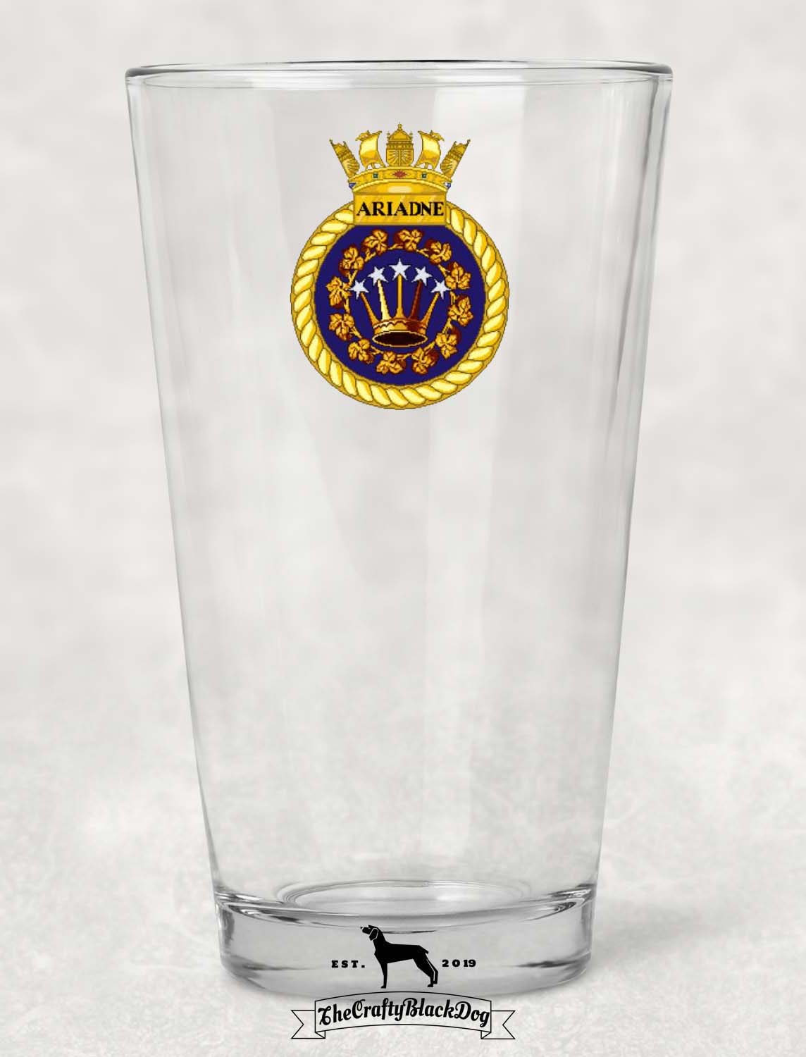 HMS Ariadne - Pint Glass