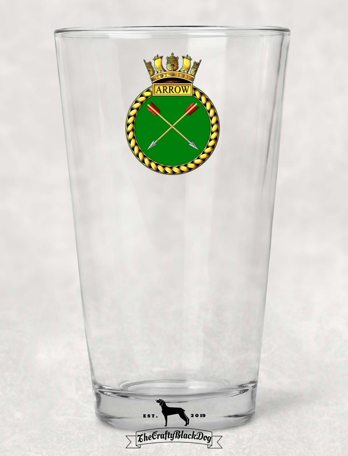 HMS Arrow - Pint Glass
