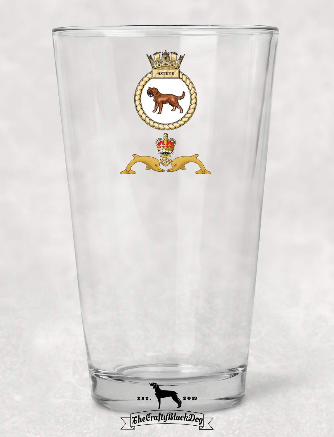 HMS Astute - Pint Glass