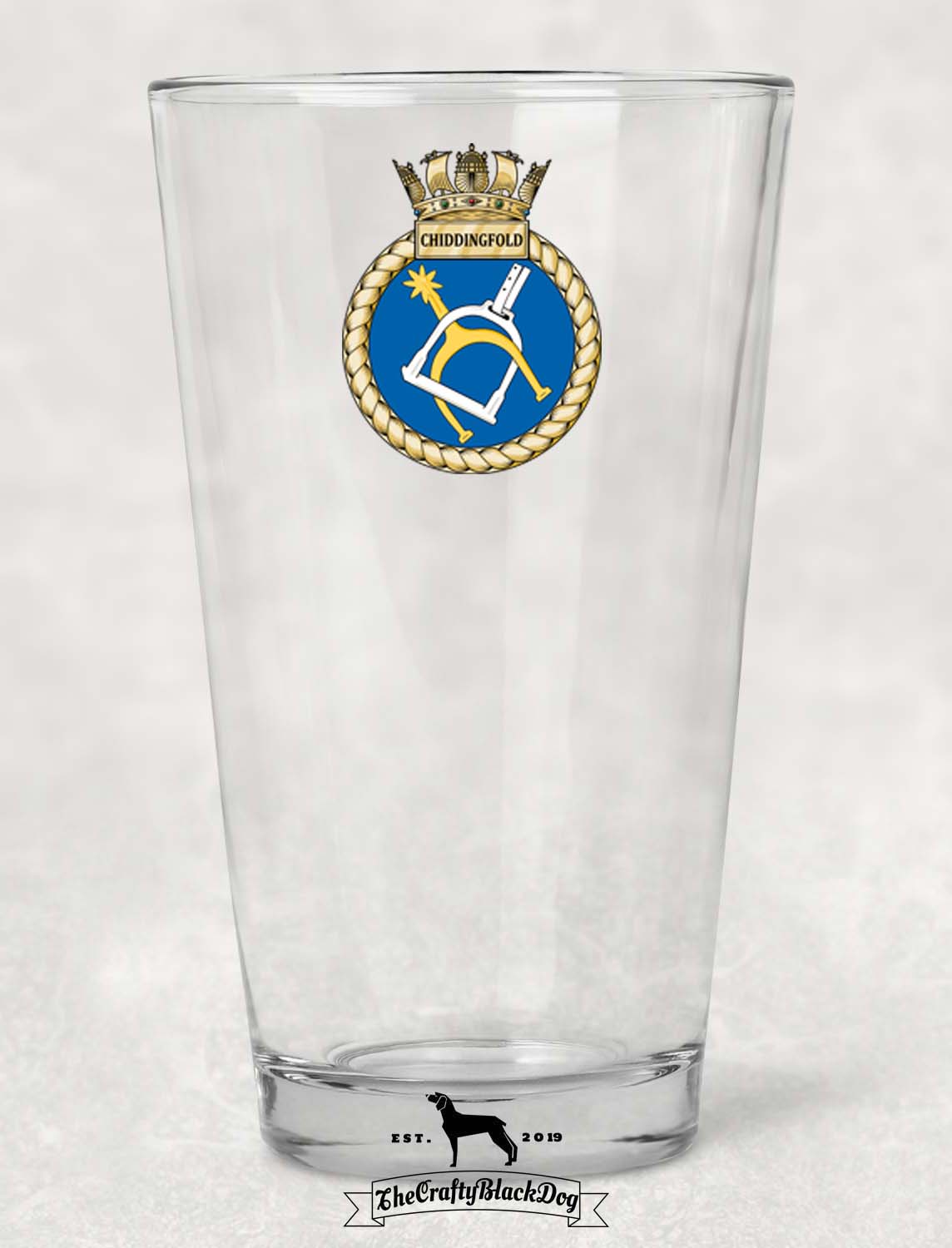 HMS Chiddingfold - Pint Glass