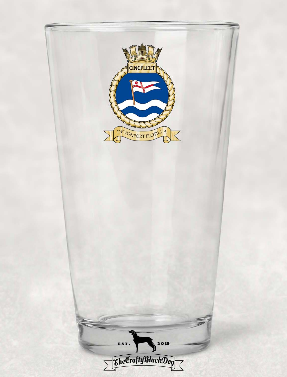Commander Devonport Flotilla - Comdevflot - Pint Glass