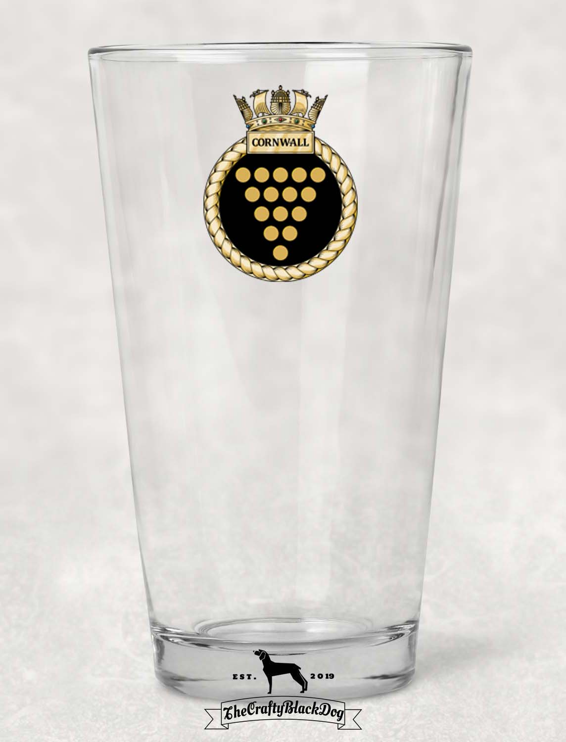 HMS Cornwall - Pint Glass