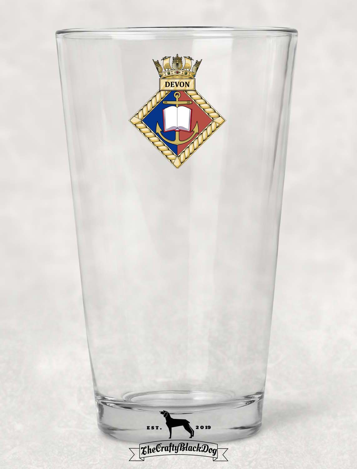 URNU Devon - Pint Glass