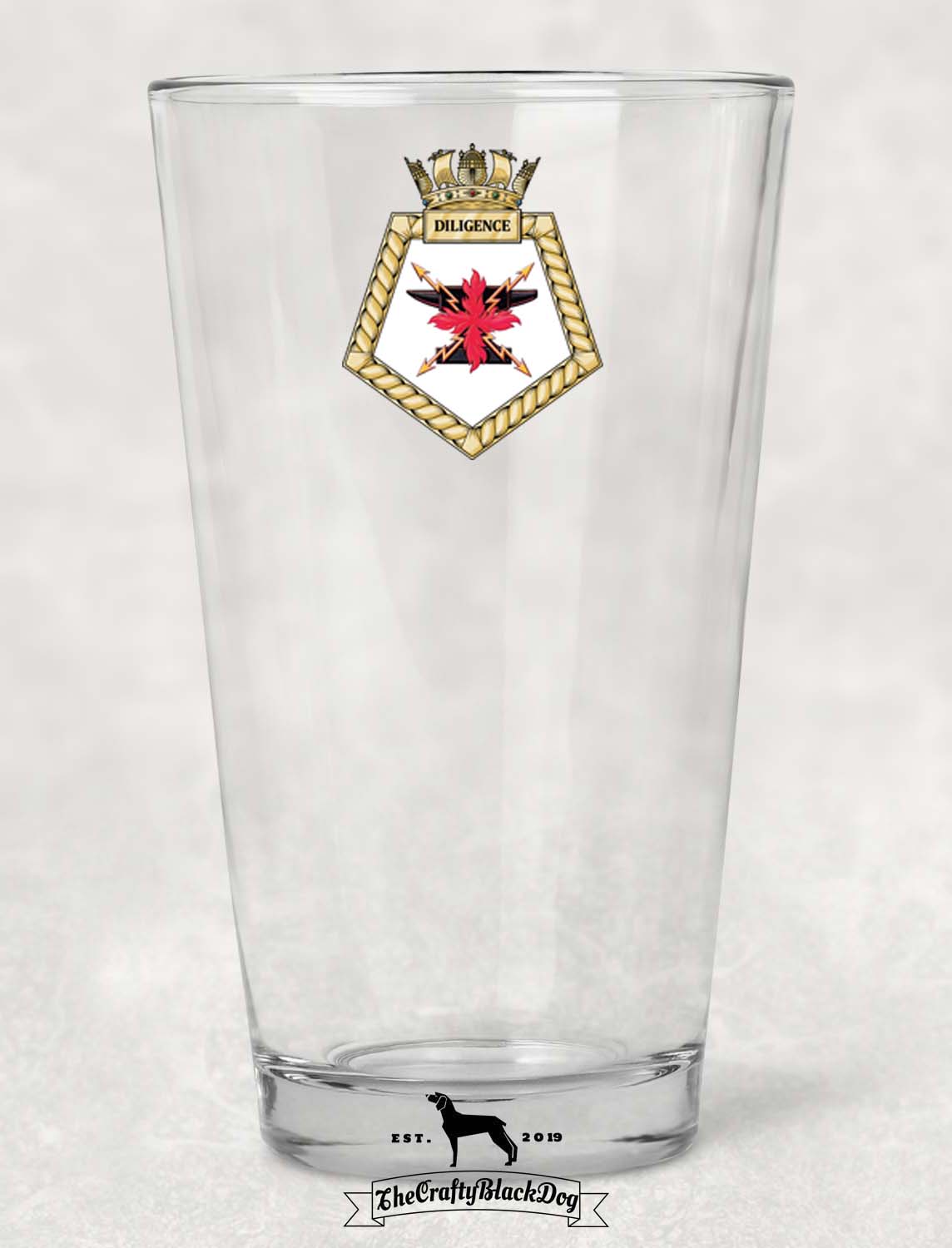 RFA Diligence - Pint Glass