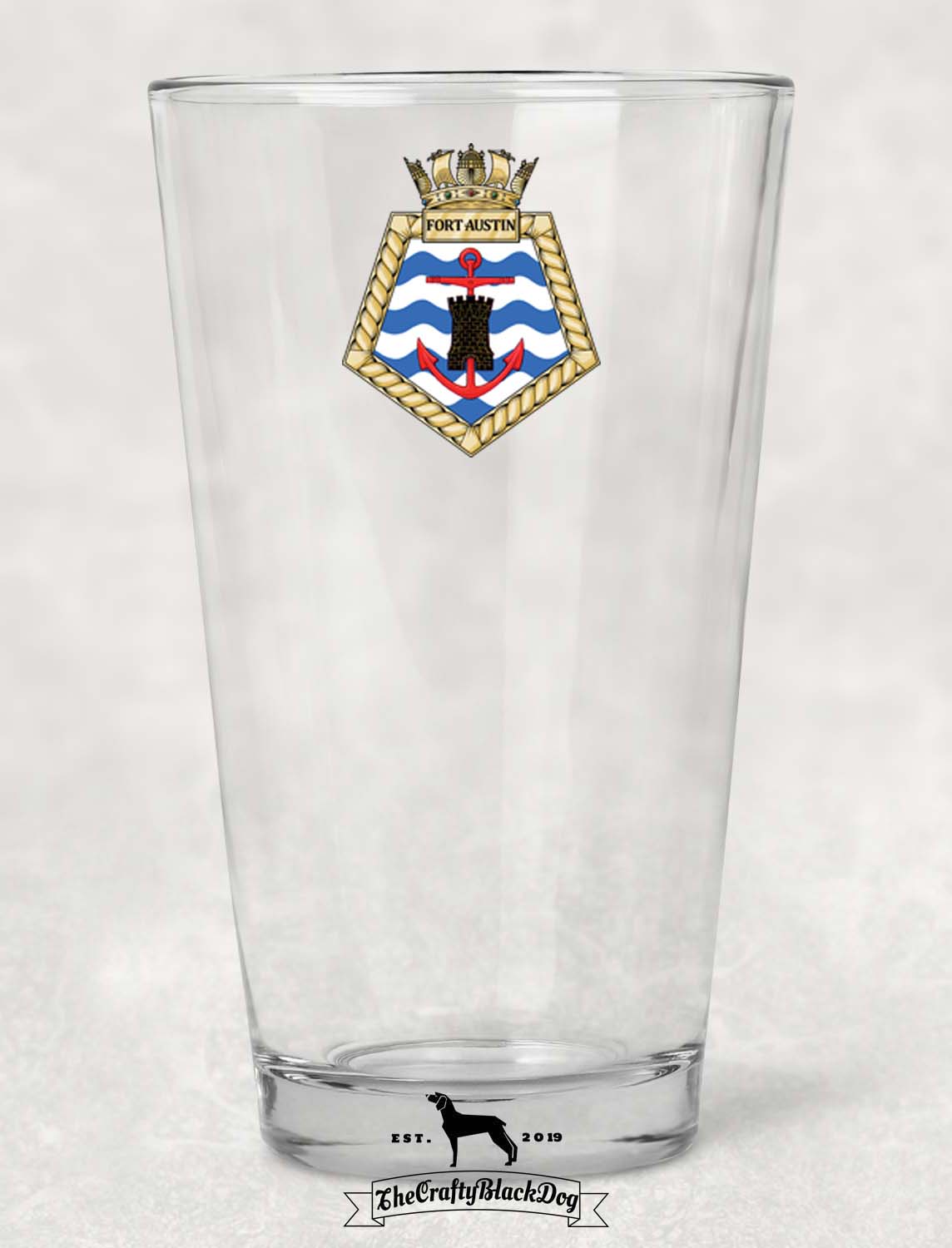 RFA Fort Austin - Pint Glass