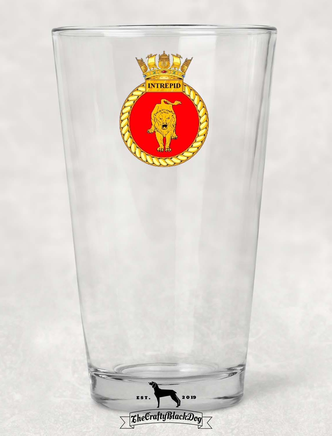 HMS Intrepid - Pint Glass