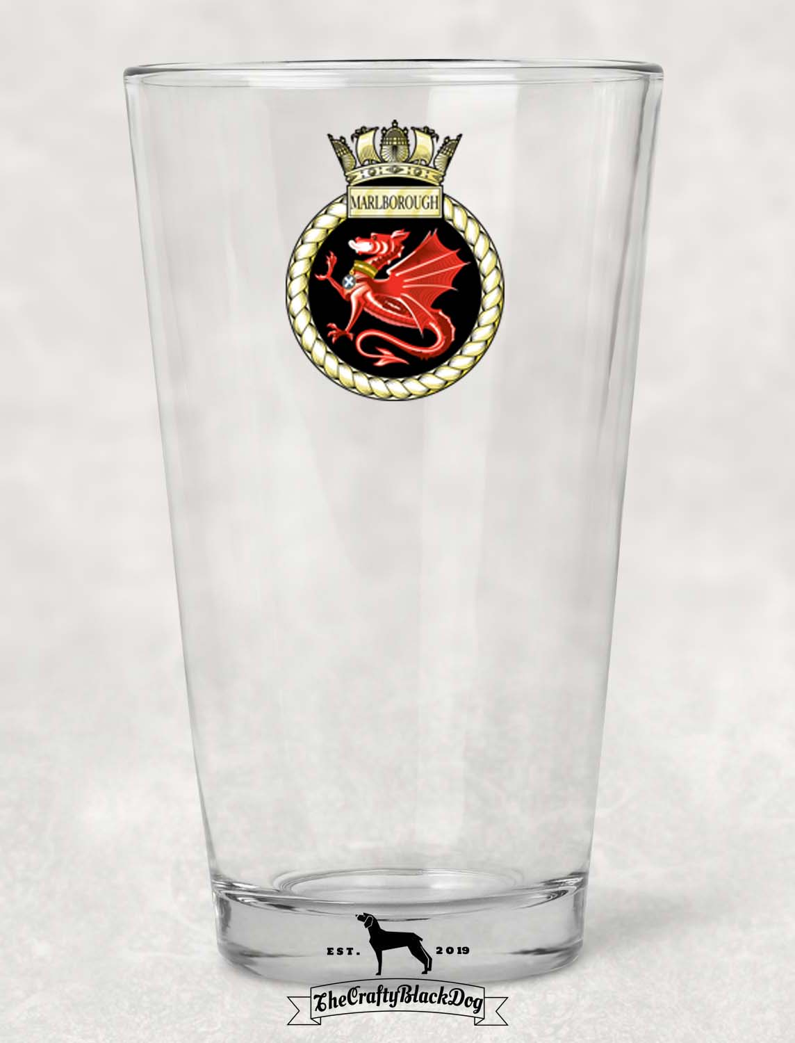HMS Marlborough - Pint Glass