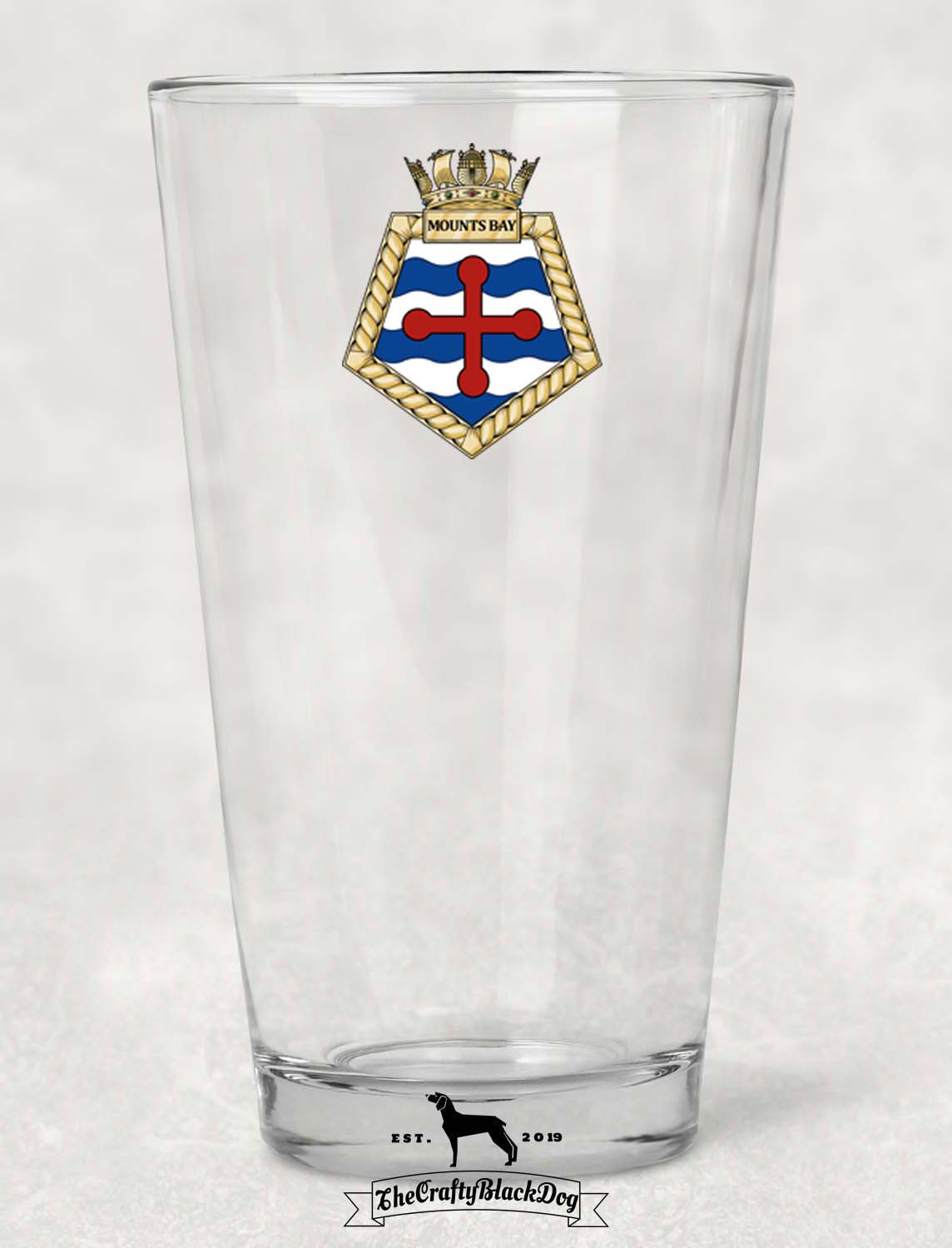RFA Mounts Bay - Pint Glass