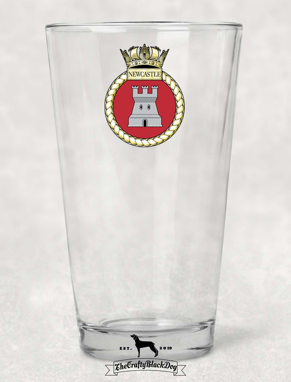 HMS Newcastle - Pint Glass