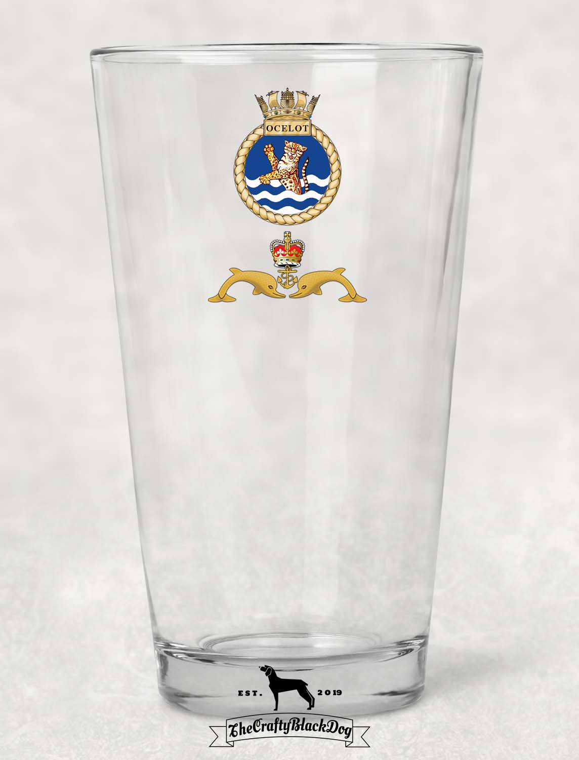 HMS Ocelot - Pint Glass