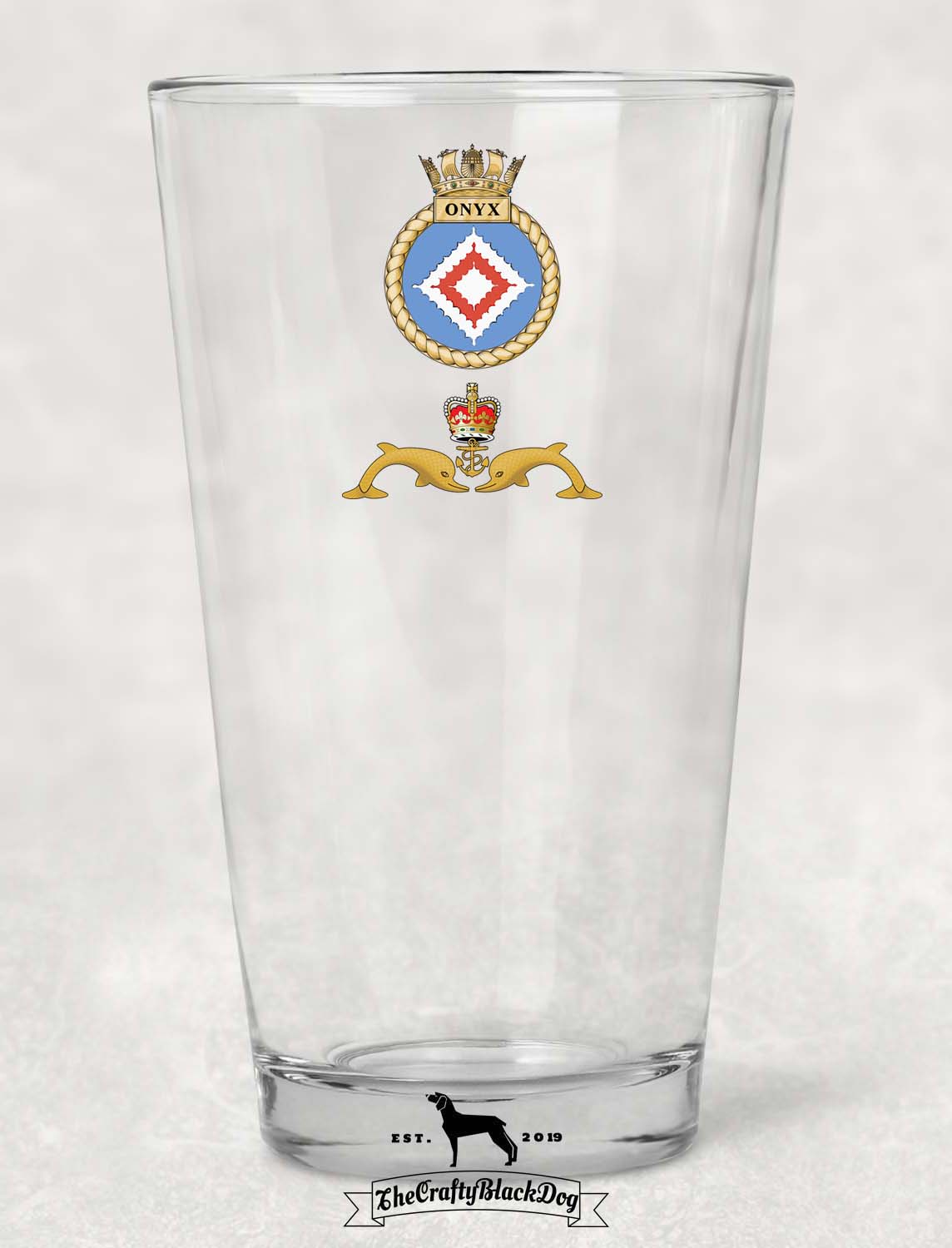 HMS Onyx - Pint Glass