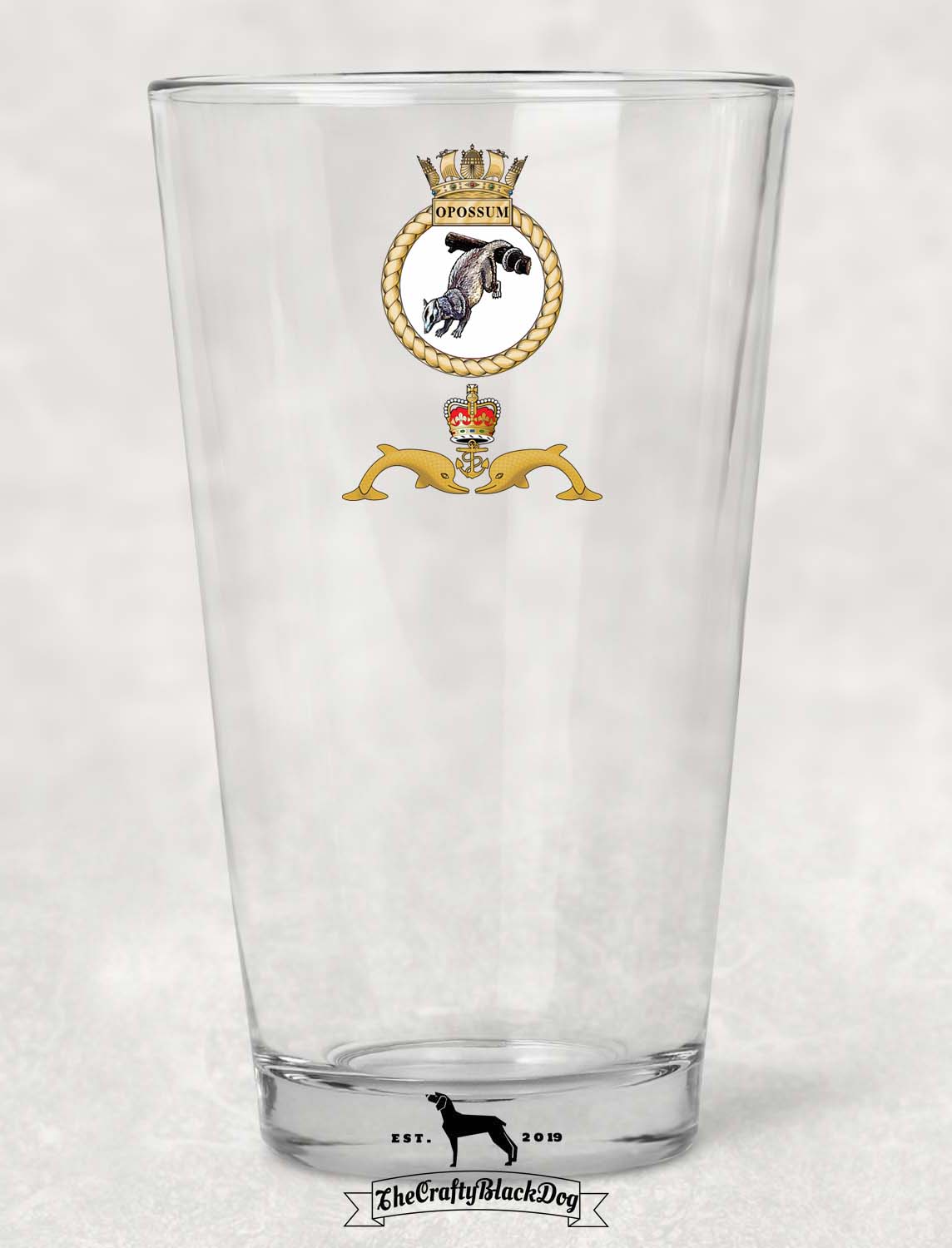 HMS Opossum - Pint Glass