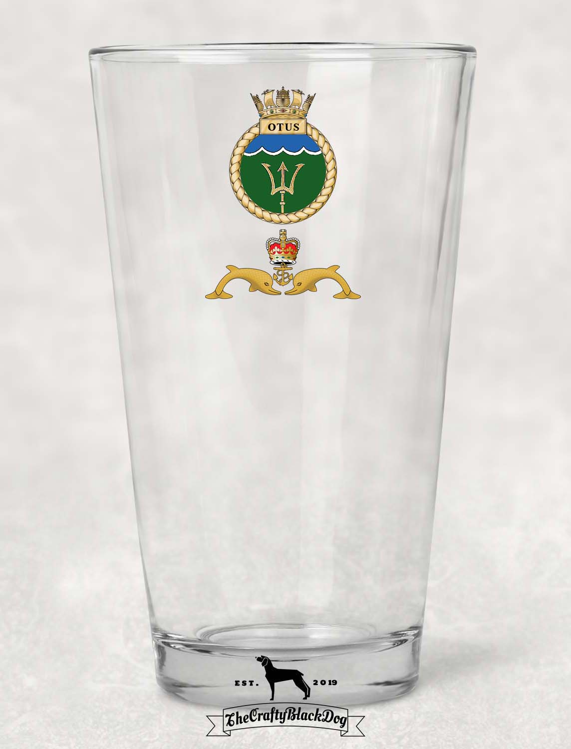 HMS Otus - Pint Glass