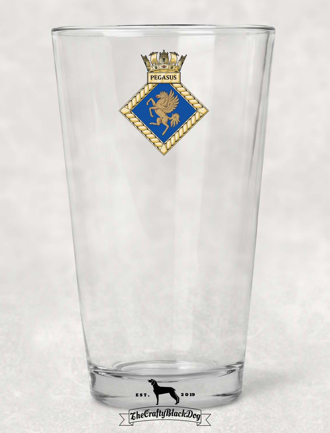 HMS Pegasus - Pint Glass