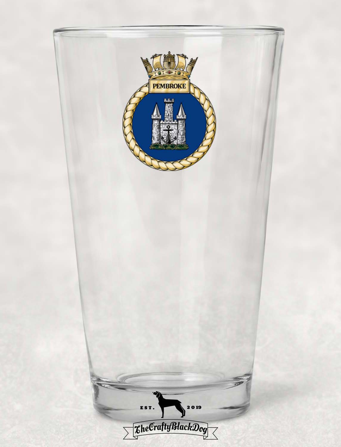 HMS Pembroke - Pint Glass