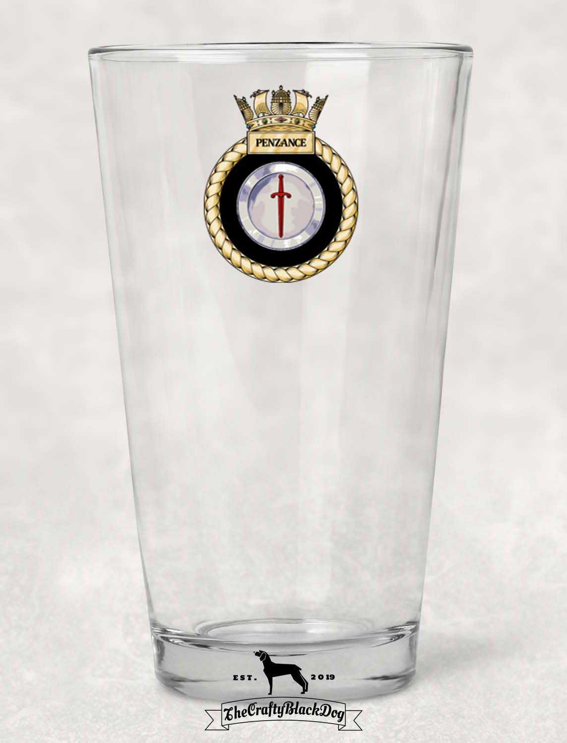 HMS Penzance - Pint Glass