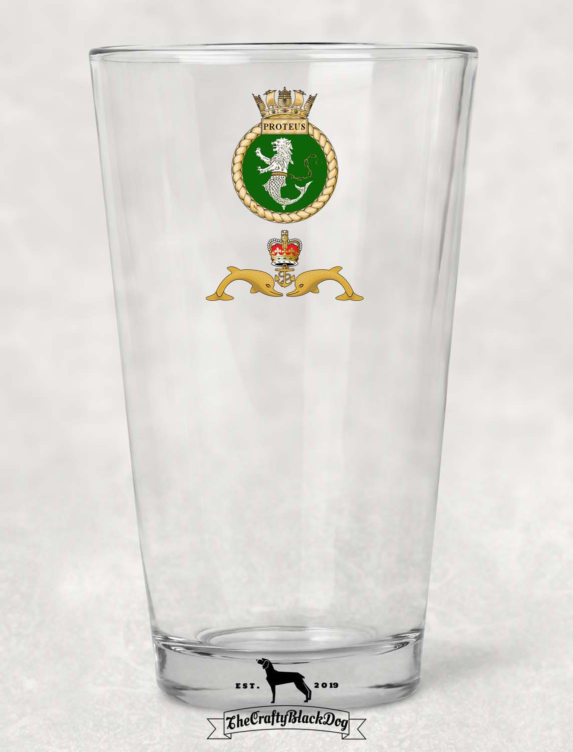 HMS Proteus - Pint Glass